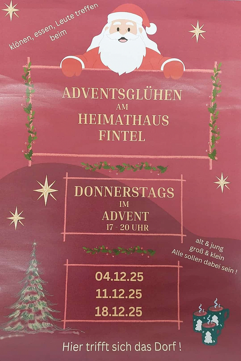 Adventsglühen am Heimathaus
