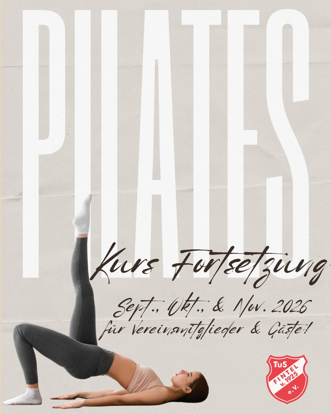 Pilates geht weiter — Kursfortsetzung ab 9. September 2026