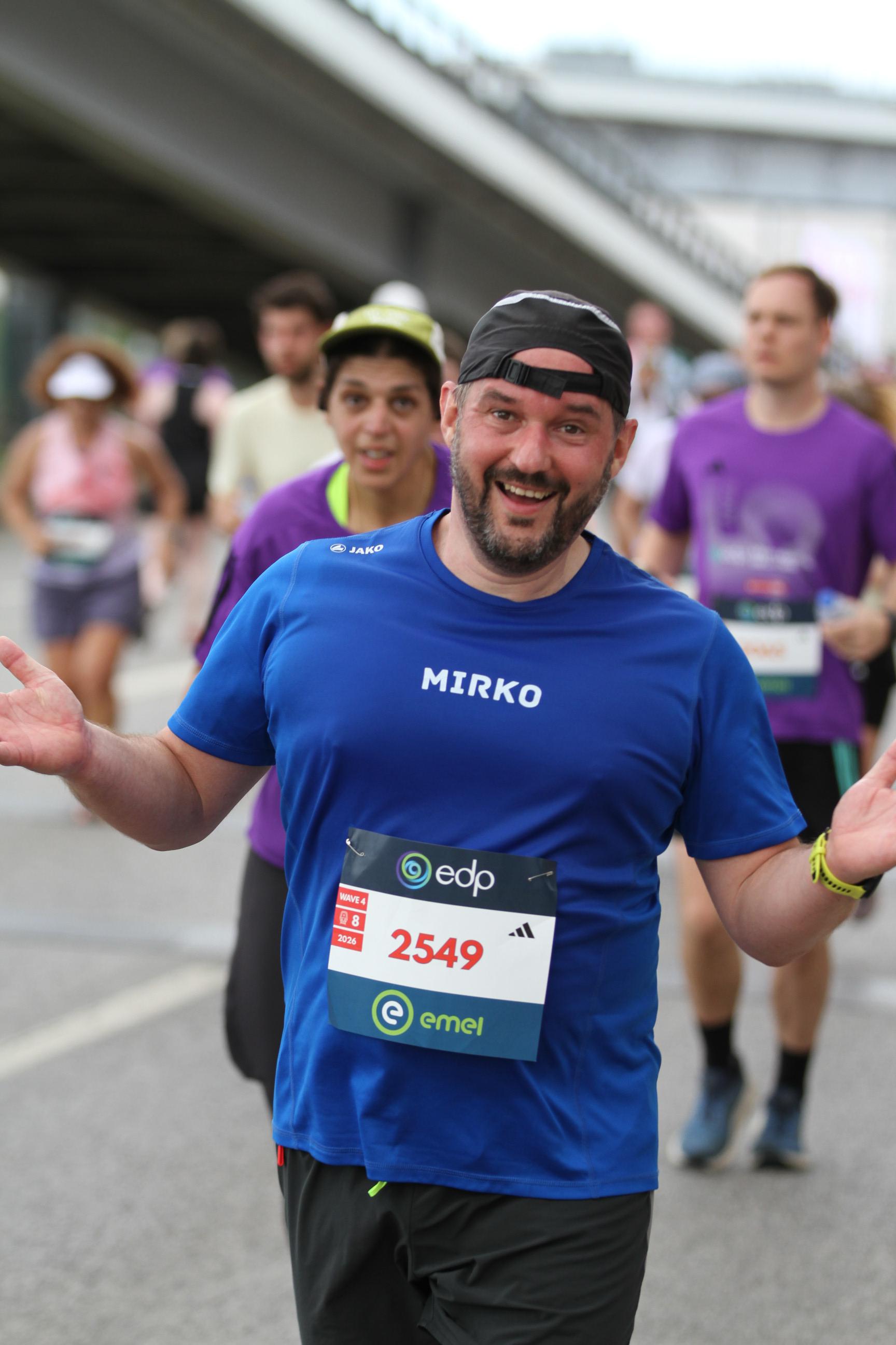 Mirko beim EDP Lissabon Halbmarathon 2026